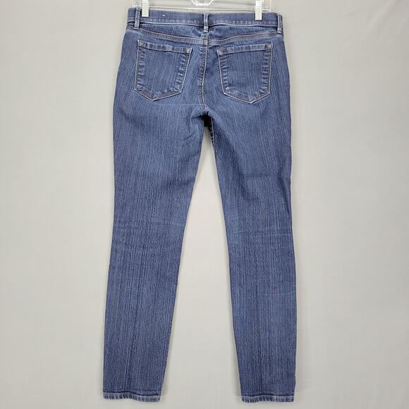 Loft Outlet Blue Jeans Stretch Modern Skinny Denim Classic Midrise Womens Size 8 - Picture 2 of 12